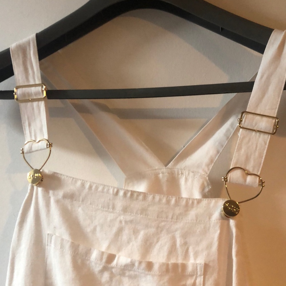 Stony Clover for Target white linen overalls - Medium- Never Worn